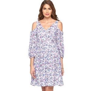 Disney Alice Through the Looking Glass Cold Shoulder Floral Babydoll Dre…